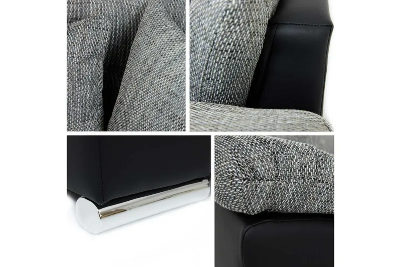 Camior Bäddsoffa m. Divan Förvaring 3-sits 227x129 - Grå - Products - Möbler - Soffa - Bäddsoffa - Bäddsoffa divan