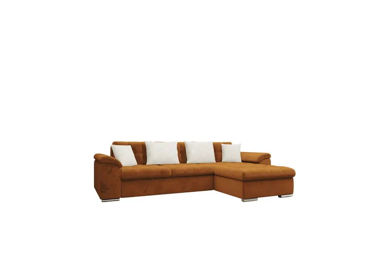 Camior Bäddsoffa med Divan 3-sits, Orange