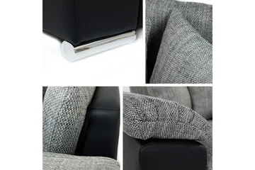 Camior Bäddsoffa med Divan 3-sits - Svart - Products - Möbler - Soffa - Bäddsoffa - Bäddsoffa divan