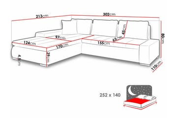Cerys 3-sits Hörnbäddsoffa Green - Products - Möbler - Soffa - Bäddsoffa - Hörnbäddsoffa