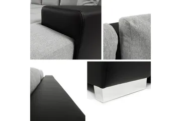 Cerys Bäddsoffa m. Divan 3-sits - Vit - Products - Möbler - Soffa - Bäddsoffa - Bäddsoffa divan