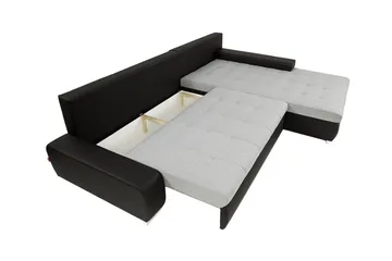 Cerys Hörnsoffa Universal - Svart/Grå - Products - Möbler - Soffa - Bäddsoffa - Bäddsoffa divan