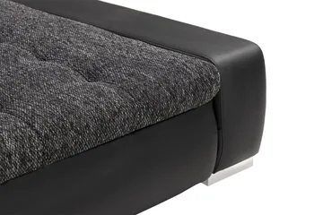 Cillo 2-sits Bäddsoffa - Svart/Grå - Products - Möbler - Soffa - Bäddsoffa - U bäddsoffa