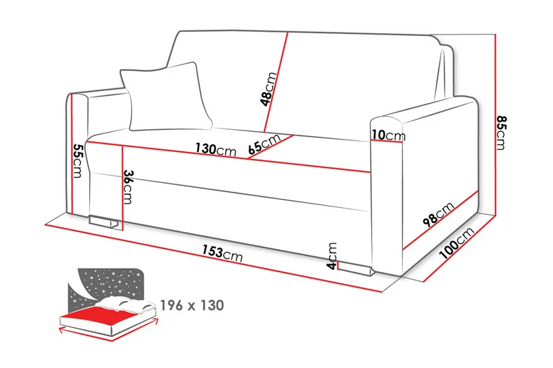 Denegal 2-sits liten bäddsoffa i Sammet - Beige - Products - Möbler - Soffa - Bäddsoffa - 2 sits bäddsoffa