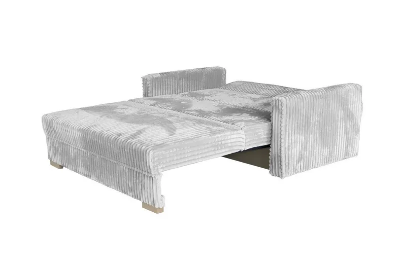 Denegal 2-sits liten bäddsoffa i Plysch - Beige - Products - Möbler - Soffa - Bäddsoffa - 2 sits bäddsoffa