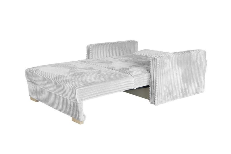 Denegal 2-sits liten bäddsoffa i Plysch - Grå - Products - Möbler - Soffa - Bäddsoffa - Bäddsoffa längsbäddad