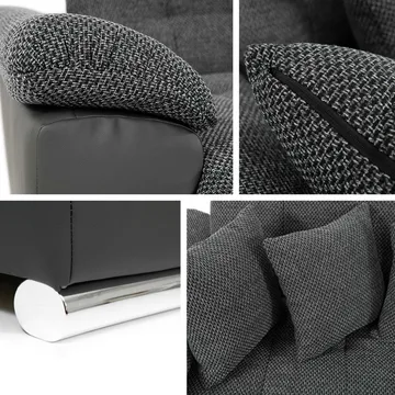 Dynir Bäddsoffa med Divan och Schäslong 5-sits - Brun - Products - Möbler - Soffa - Bäddsoffa - Bäddsoffa divan