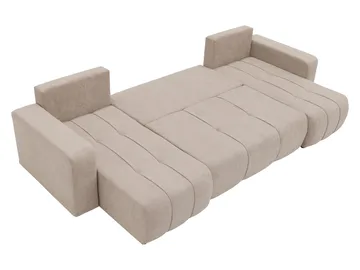 Flo Bäddsoffa Dubbeldivan 4-sits - Vit - Products - Möbler - Soffa - Bäddsoffa - U bäddsoffa