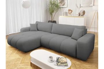 Flo Bäddsoffa med Divan 3-sits - Grå - Products - Möbler - Soffa - Bäddsoffa - Bäddsoffa divan