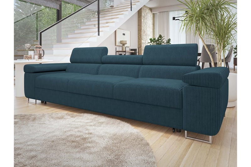 Gabina Bäddsoffa 3-sits i Manchester - Blå - Products - Möbler - Soffa - Bäddsoffa - 3 sits bäddsoffa