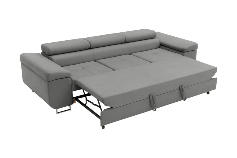 Gabina Bäddsoffa 3-sits i Manchester - Ljusgrå - Products - Möbler - Soffa - Bäddsoffa - 3 sits bäddsoffa