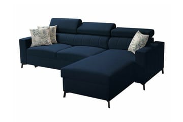 Galbally 3-sits Hörnbäddsoffa Dark blue - Products - Möbler - Soffa - Bäddsoffa - Hörnbäddsoffa
