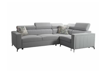 Galbally 3-sits Hörnbäddsoffa Light grey - Products - Möbler - Soffa - Bäddsoffa - Hörnbäddsoffa