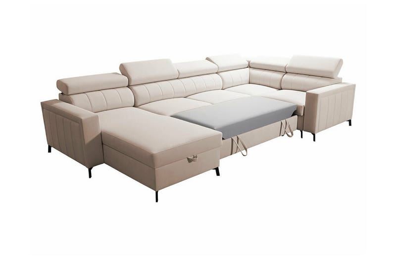 Galbally 4-sits Hörnbäddsoffa Dark brown - Products - Möbler - Soffa - Bäddsoffa - Hörnbäddsoffa