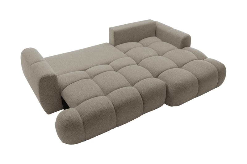 Handu Bäddsoffa med Divan 3-sits i Bouclé - Beige - Products - Möbler - Soffa - Bäddsoffa - Bäddsoffa divan