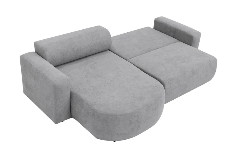 Hanish Bäddsoffa med Divan 3-sits i Plysch - Beige - Products - Möbler - Soffa - Bäddsoffa - Bäddsoffa divan