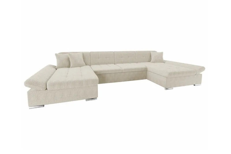 Kintore 4-sits Hörnbäddsoffa beige