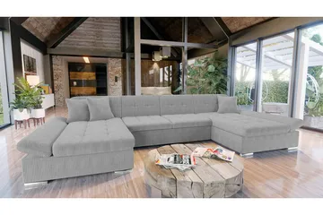 Kintore 4-sits Hörnbäddsoffa Grey - Products - Möbler - Soffa - Bäddsoffa - Bäddsoffa längsbäddad