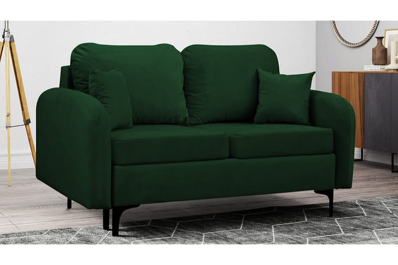 Knocklong 2-sits Bäddsoffa Dark green - Products - Möbler - Soffa - Bäddsoffa - Bäddsoffa längsbäddad