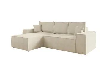Knocklong 3-sits Hörnbäddsoffa - Cream - Products - Möbler - Soffa - Bäddsoffa - Bäddsoffa divan