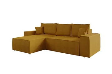 Knocklong 3-sits Hörnbäddsoffa, Gul