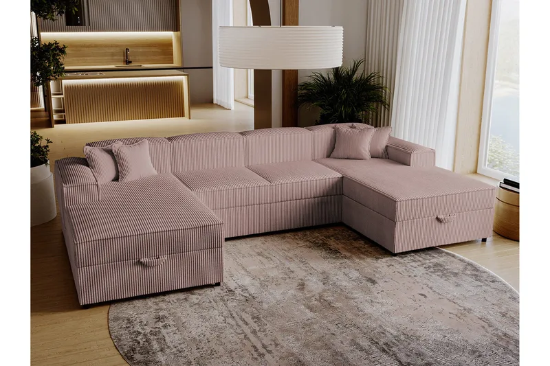 Knocklong 4-sits Hörnbäddsoffa - Products - Möbler - Soffa - Bäddsoffa - Hörnbäddsoffa