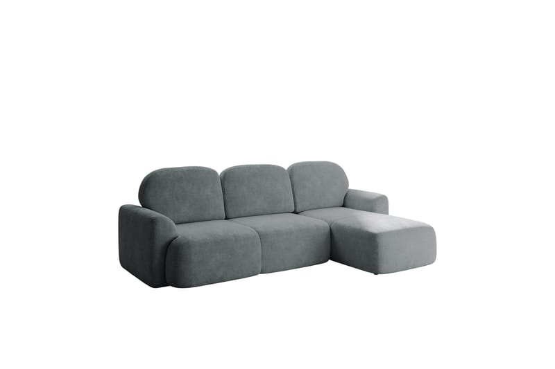 Korfu Bäddsoffa m. Divan 3-sits - Grå - Products - Möbler - Soffa - Bäddsoffa - Bäddsoffa divan