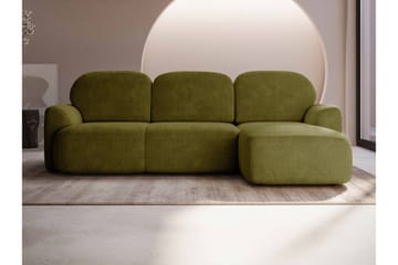 Korfu Bäddsoffa m. Divan 3-sits - Grön - Products - Möbler - Soffa - Bäddsoffa - Bäddsoffa divan