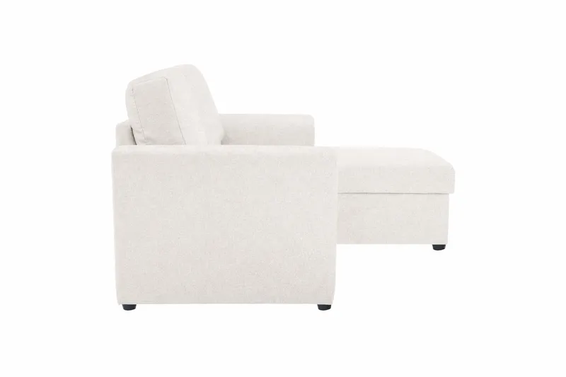 Leia 3-sits vändbar Bäddsoffa med divan och förvaring - Beige - Products - Möbler - Soffa - Bäddsoffa - Bäddsoffa divan
