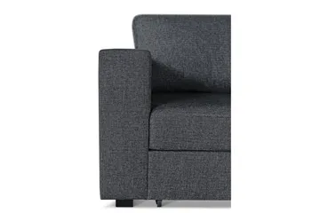 Leo Bäddsoffa 3-sits med Schäslong Höger - Mörkgrå - Products - Möbler - Soffa - Bäddsoffa - Bäddsoffa divan