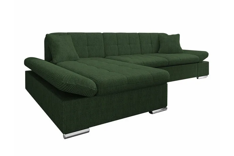 Lomux 3-sits Hörnbäddsoffa Dark green