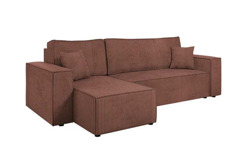 Magston 3-sits Hörnbäddsoffa, Rosa