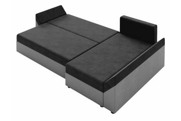 Midfeld 3-sits Hörnbäddsoffa Dark Grey/Black - Products - Möbler - Soffa - Bäddsoffa - Hörnbäddsoffa