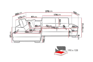 Reginia 3-sits Hörnbäddsoffa - Products - Möbler - Soffa - Bäddsoffa - Hörnbäddsoffa