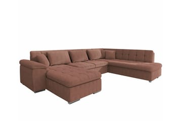 Sakri 5-sits Hörnbäddsoffa Light brown - Products - Möbler - Soffa - Bäddsoffa - Bäddsoffa divan