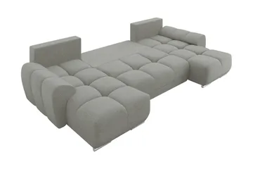 Simerly Bäddsoffa Dubbeldivan 4-sits - Svart - Products - Möbler - Soffa - Bäddsoffa - U bäddsoffa