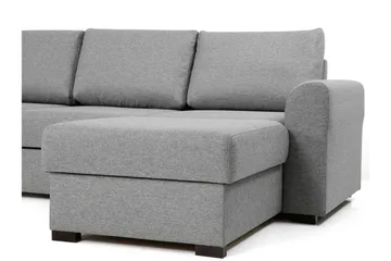 Taberk Bäddsoffa med Divan och Schäslong 5-sits i Bouclé - Rosa - Products - Möbler - Soffa - Bäddsoffa - Bäddsoffa divan