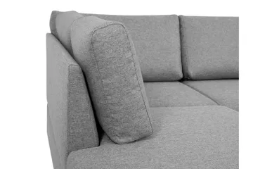 Taberk Bäddsoffa med Divan och Schäslong 5-sits i Bouclé - Rosa - Products - Möbler - Soffa - Bäddsoffa - Bäddsoffa divan