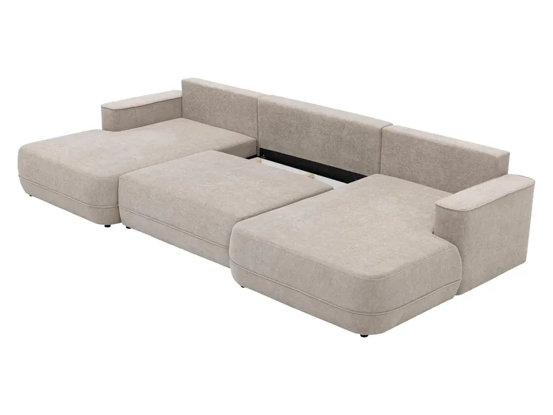 Uppland Bäddsoffa Dubbeldivan 5-sits - Vit - Products - Möbler - Soffa - Bäddsoffa - U bäddsoffa