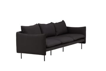 Brunskär Soffa 3-sits Svart - Vind - Products - Möbler - Soffa - 3 sits soffa