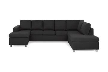 Crazy 5-sits Högervänd U-formad X-Large Soffa med Divan och Schäslong i Tyg