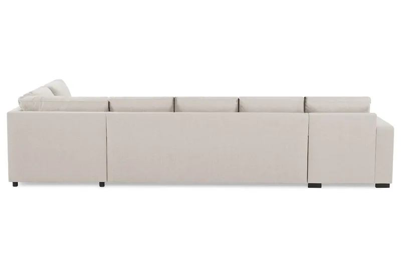 Crazy 5-sits Högervänd U-formad X-Large Soffa med Divan och Schäslong i Tyg - Beige - Products - Möbler - Soffa - U-soffa