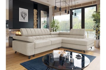 Amshyttan Soffa med Schäslong 3-sits - Beige - Products - Möbler - Soffa - Divansoffa & schäslongsoffa - 3 sits soffa med divan