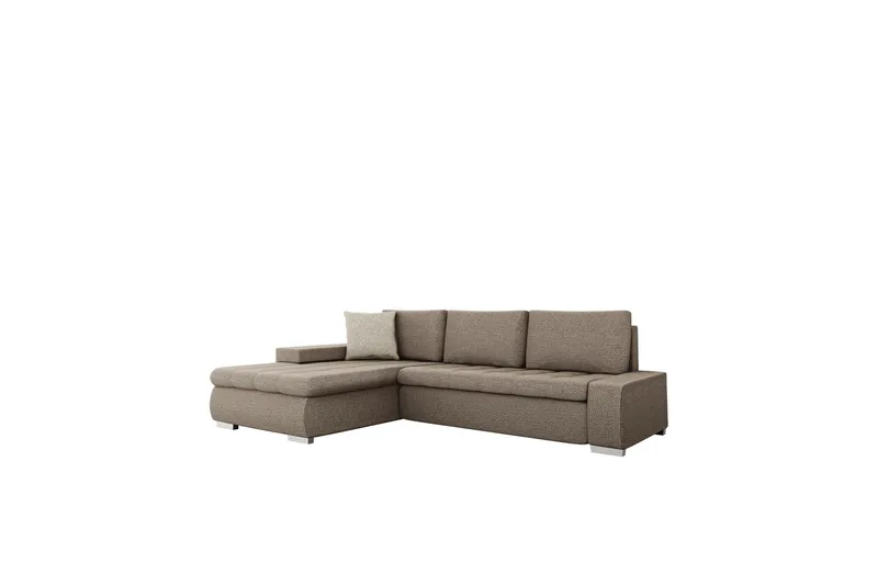 Cerys Soffa med Divan 3-sits, Brun/Beige