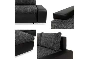 Cerys Soffa med Divan 3-sits - Grå - Products - Möbler - Soffa - Divansoffa & schäslongsoffa - 3 sits soffa med divan