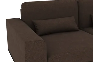Copenhagen 4-sits Högervänd L-formad Schäslongsoffa i Tyg - Brun - Products - Möbler - Soffa - Divansoffa & schäslongsoffa - 4 sits soffa med divan