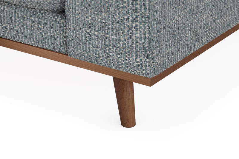 Copenhagen Premium 4-sits Vänstervänd L-formad Djup Divansoffa i Chenille - Grå/Blå - Products - Möbler - Soffa - Divansoffa & schäslongsoffa - 4 sits soffa med divan