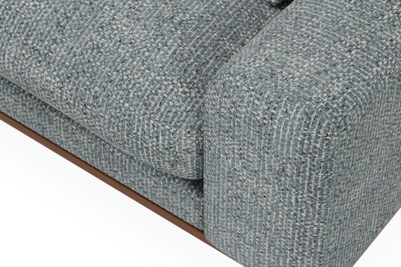 Copenhagen Premium 4-sits Vänstervänd L-formad Djup Divansoffa i Chenille - Grå/Blå - Products - Möbler - Soffa - Divansoffa & schäslongsoffa - 4 sits soffa med divan