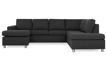 Crazy 4-sits Högervänd U-formad Large Soffa med Divan och Schäslong i Tyg