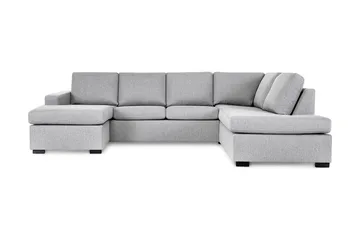 Crazy 4-sits Högervänd U-formad Large Soffa med Divan och Schäslong i Tyg